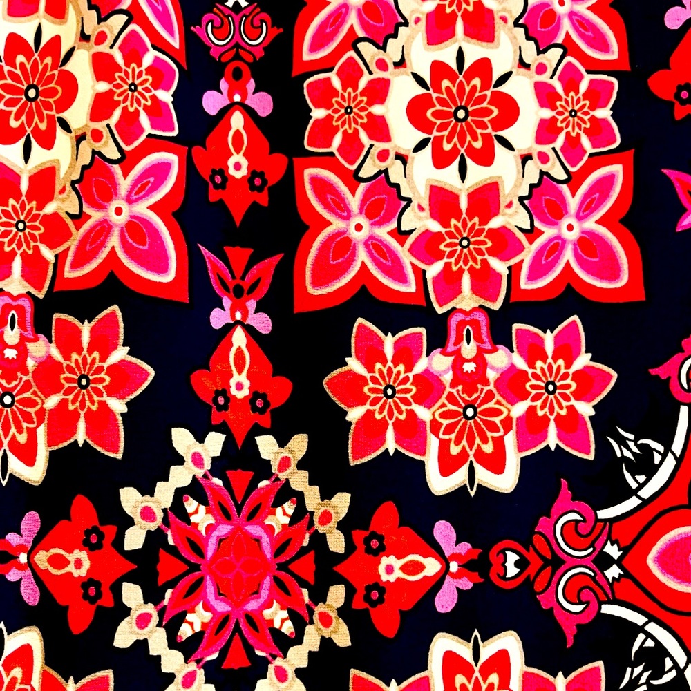 Vince Camuto Floral Geometric Sheath Dress - Picture 5 of 6